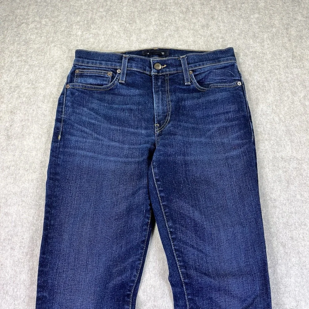 Madewell Jeans Men's 31x32 Blue Skinny Stretch Dark Wash Denim Zip Fly Cone Mill